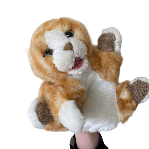 Folkmanis Toys Folkmanis Orange Tabby Kitten Cat Kitty Hand Puppet